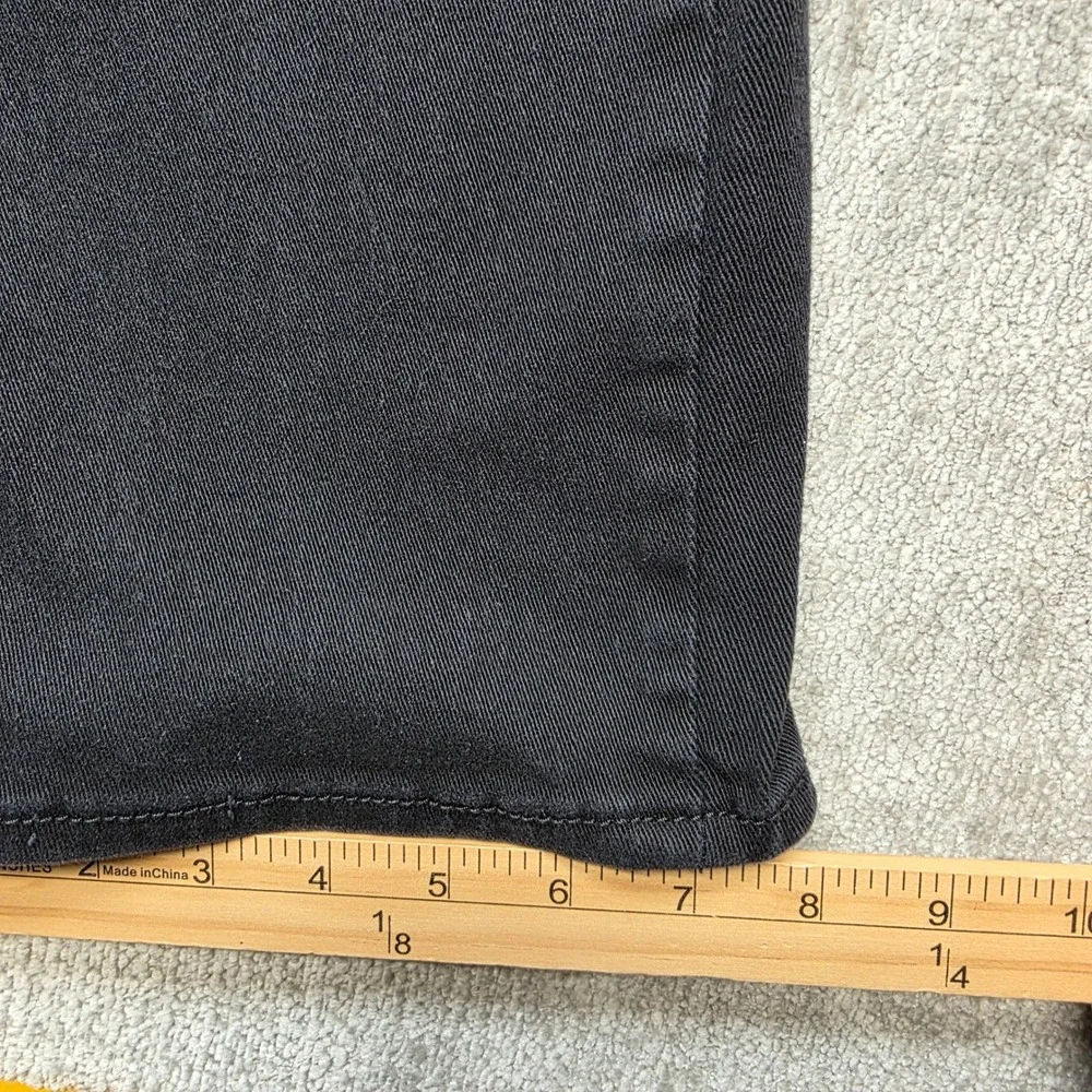 True Religion Ricky Relaxed Straight Black Jeans Mens 38 Flap Pocket Denim